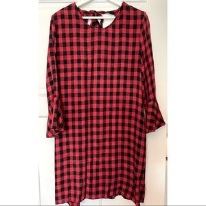Anthropologie Cloth & Stone checked dress - size L. Excellent condition